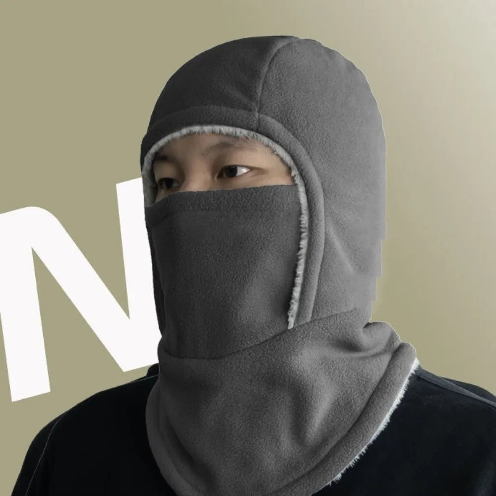 Neck Protection Balaclava Cycling Cap Fleece Thermal Warm Hat Mask Cold-proof Thicken Ski Windproof Cap Winter