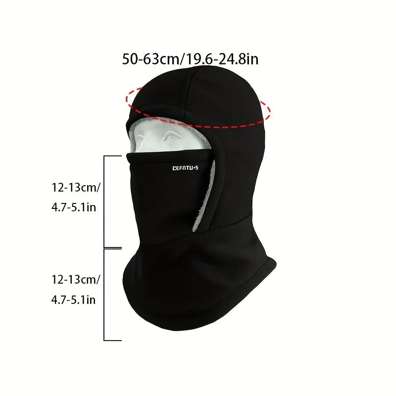 Men's and Women's Winter Warm One-piece Hat Scarf Face Mask and Ear Protection are Suitable for winter Cycling Skiing
