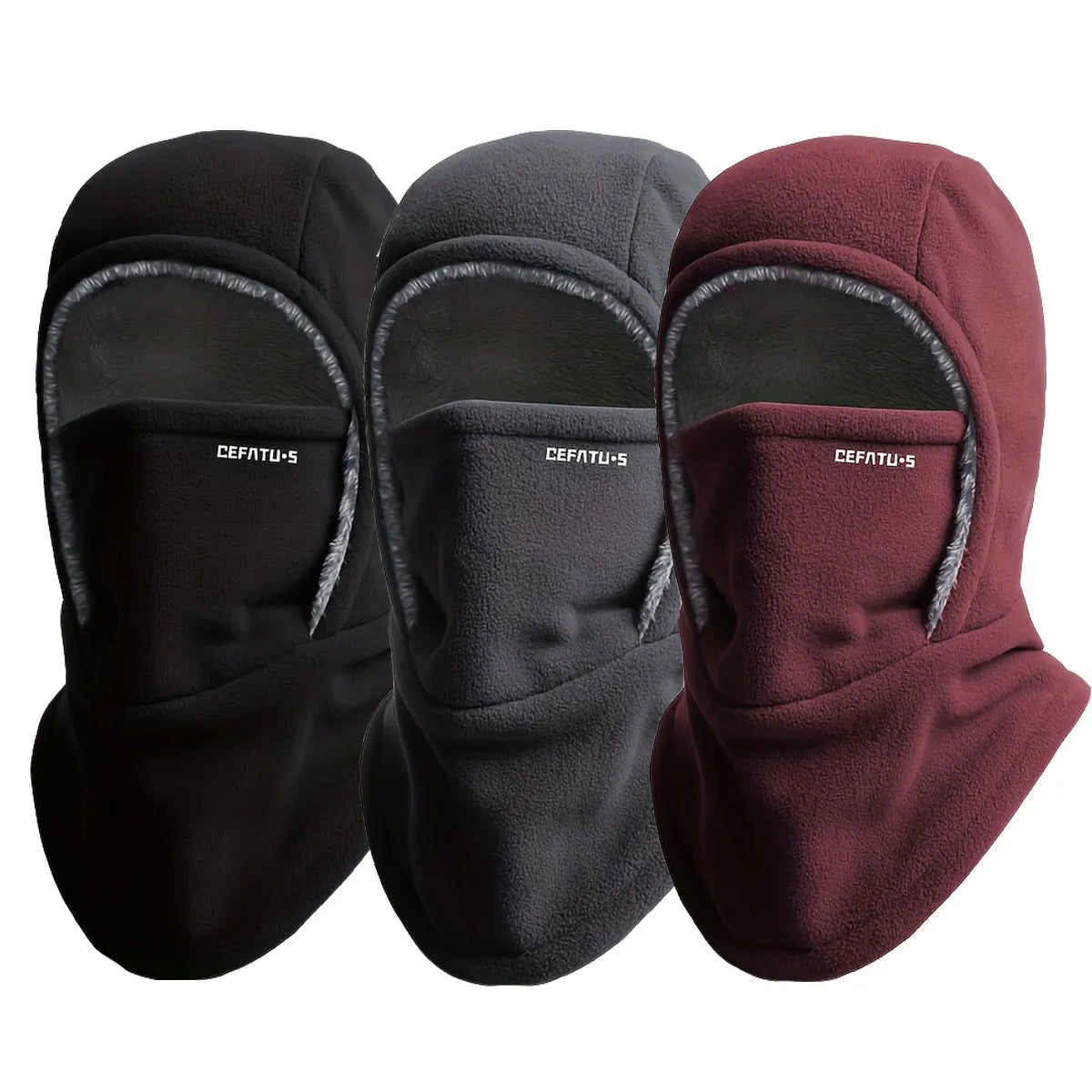 Men's and Women's Winter Warm One-piece Hat Scarf Face Mask and Ear Protection are Suitable for winter Cycling Skiing